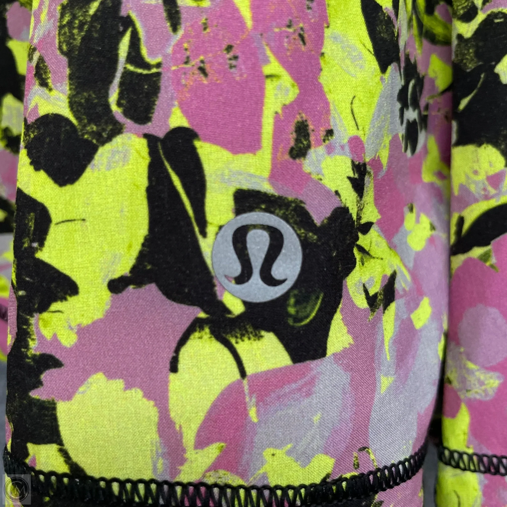 Athletic Skort By Lululemon In Pink & Yellow, Size: 10 - Image 3