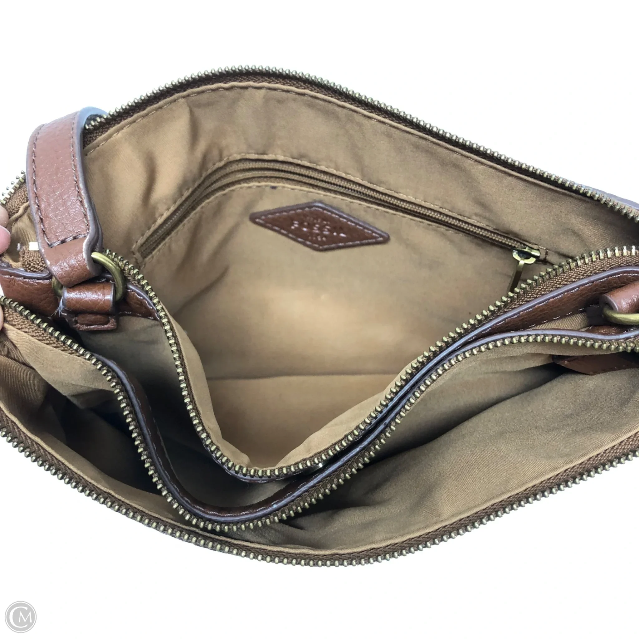 Crossbody Leather By Fossil, Size: Medium - Image 3