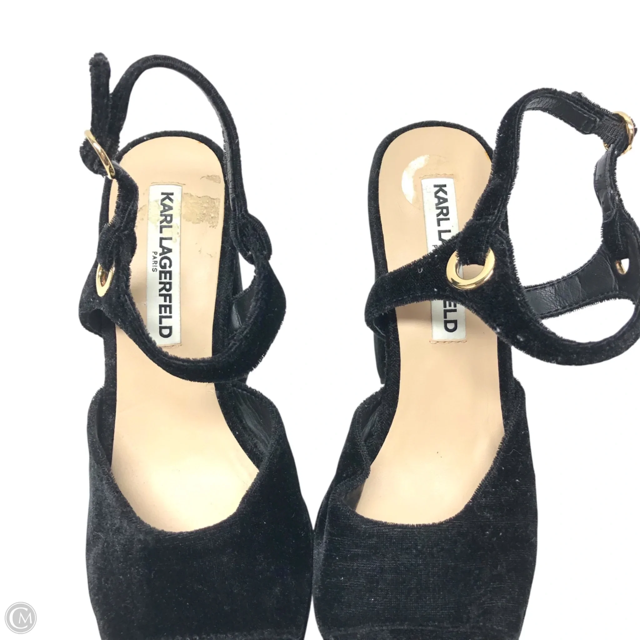 Sandals Designer By Karl Lagerfeld In Black, Size: 7 - Image 4