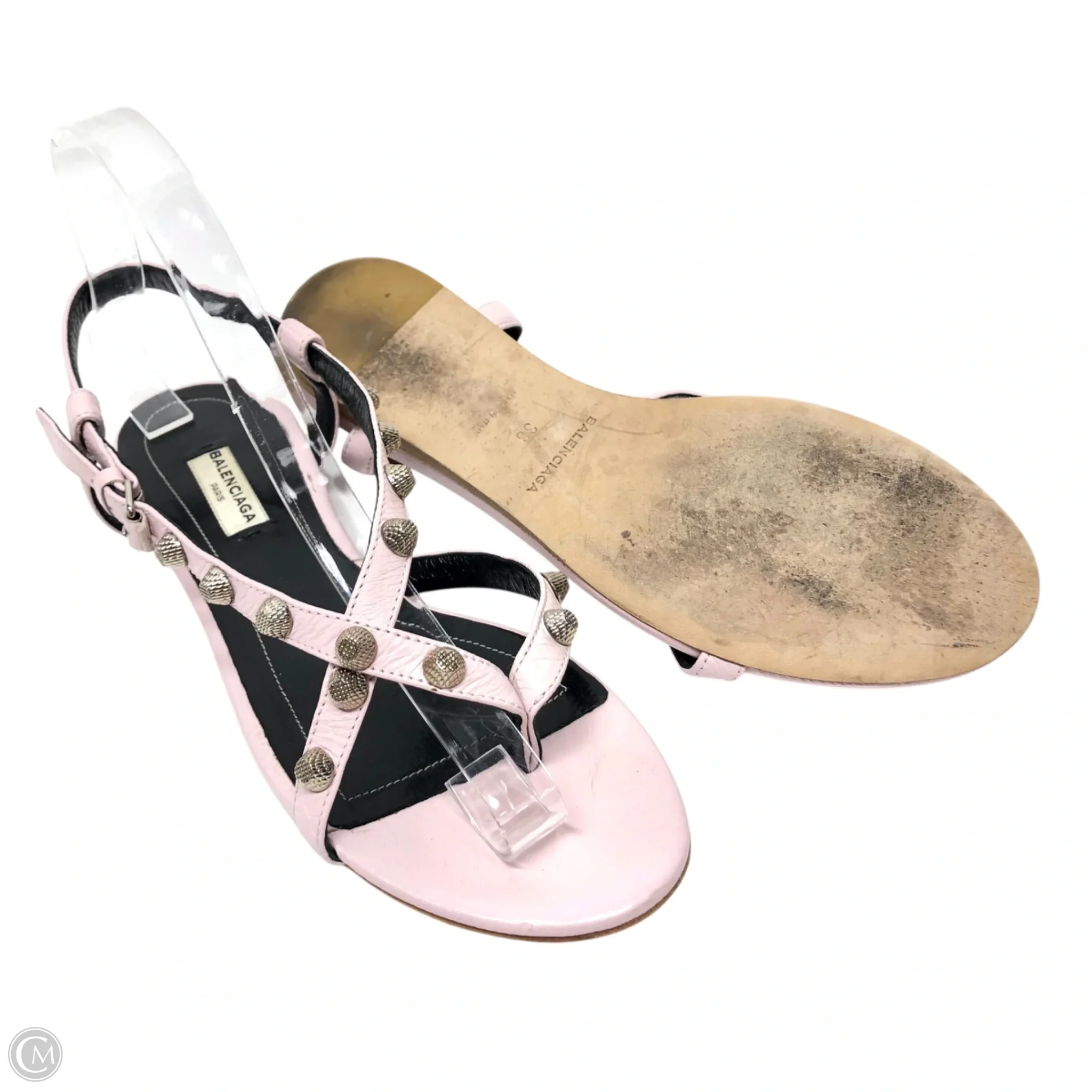 Sandals Luxury Designer By Balenciaga In Pink, Size: 7.5 - Image 4