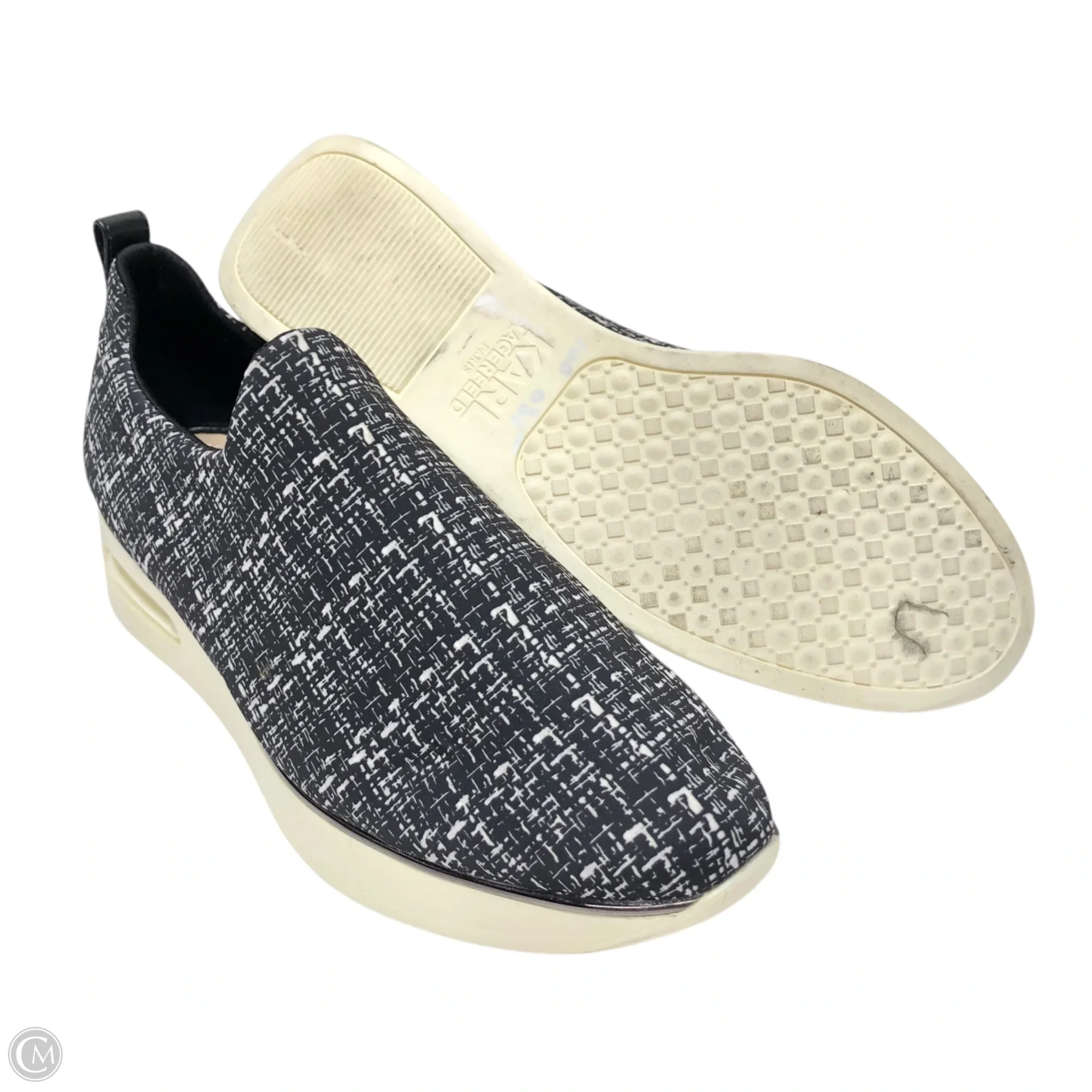 Shoes Designer By Karl Lagerfeld In Black & White, Size: 6 - Image 3