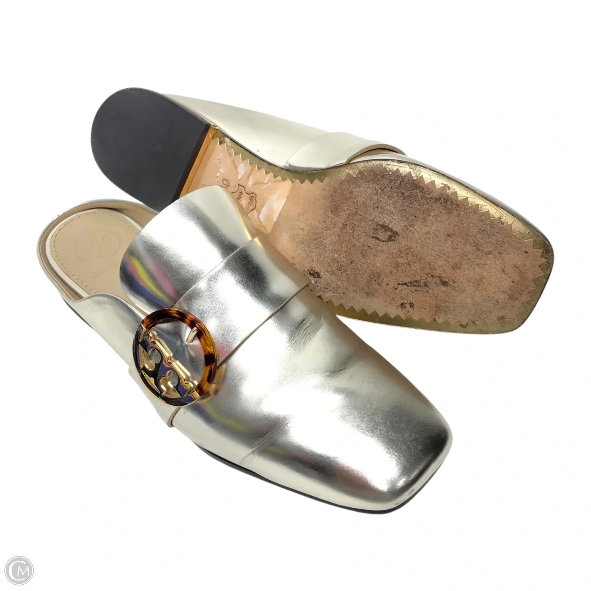 Shoes Designer By Tory Burch In Gold, Size: 6 - Image 3